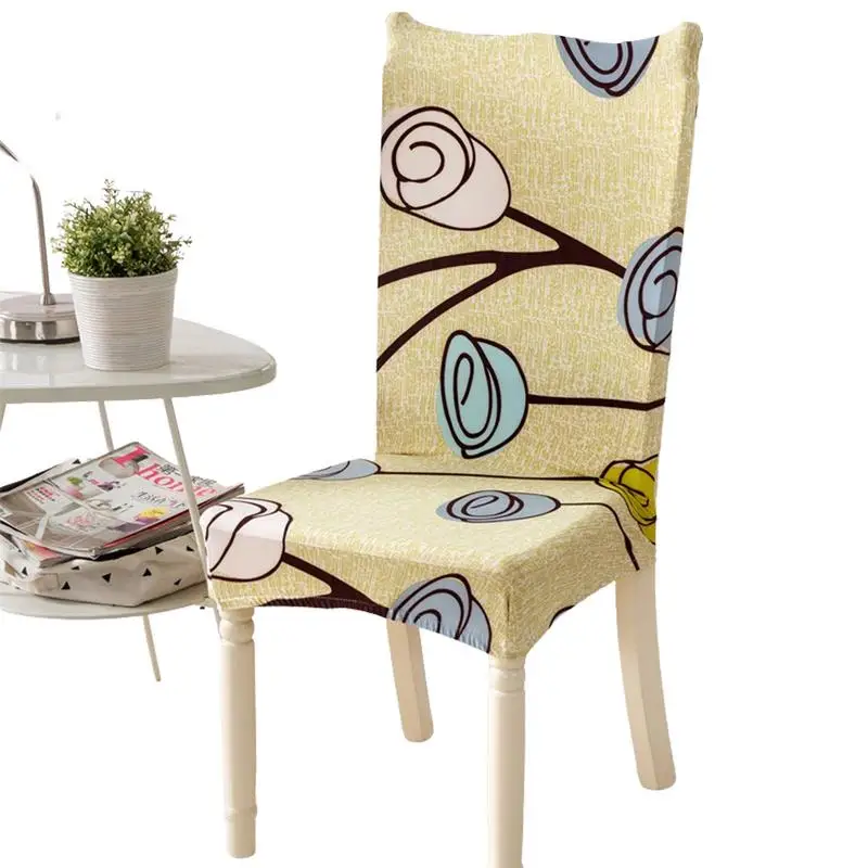 

Elastic Wedding Seat Cover Stretch Chair Protector Slipcovers Kitchen Chairs Protector Furniture Protector Home Chair Slipcover