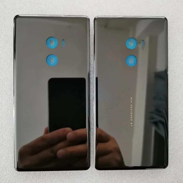 For Xiaomi Mi Mix 2 Original Tempered Glass Battery Back Cover For 