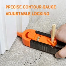 

Profile Scribing Ruler Contour Gauge Precise Woodworking Measuring Gauge With Lock Adjustable Locking Woodworking Mark Tool