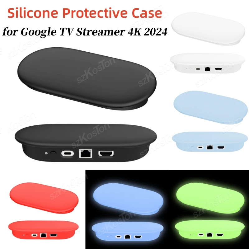 Silicone Remote Case Silicone Remote Sleeve Silicone Remote Cover Silicone Case Protector Remote Controller Cover Silicone Cover For Google TV Streamer 4K Console Cases Protective Covers Remote Control Anti-Slipping Protection Cover Shel