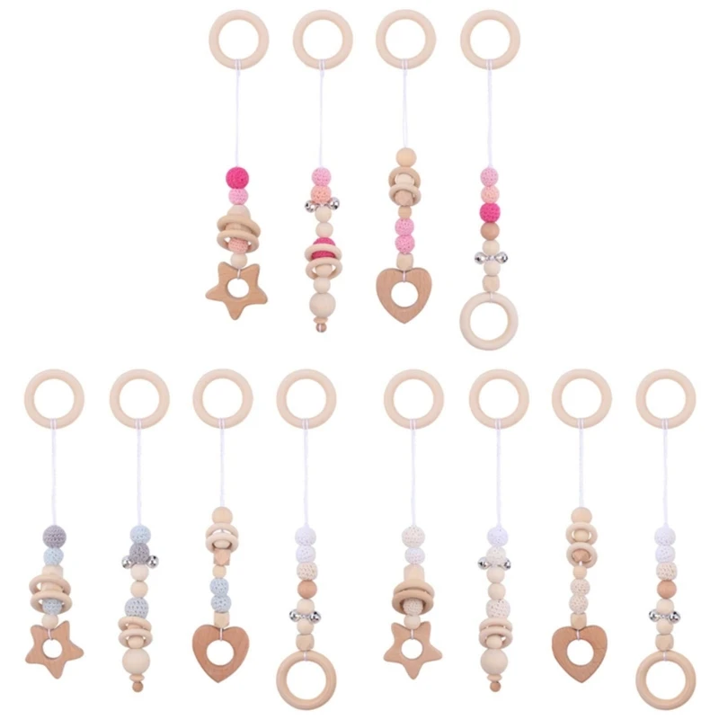 

Деревянные детские игрушки для спортзала, подвесные игрушки для активного отдыха, игры в спортзал, набор игрушек, подарок для новорожденных, 4 шт.