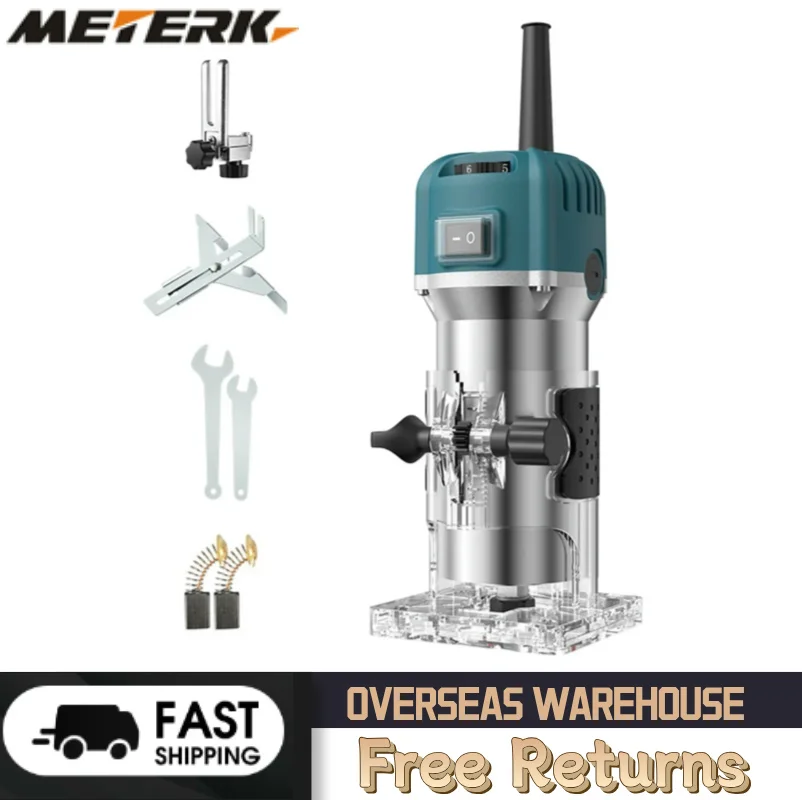 Woodworking Electric Trimmer Brushless Milling Engraving Slotting Machine Wood Router Trimming Machine For Makita 18V Battery