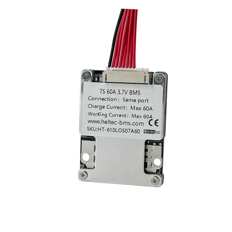 Heltec lifepo4 bms 24v 6s bms 7s8s 10S li ion balanced 18650 30A 50A 60A 80A lit