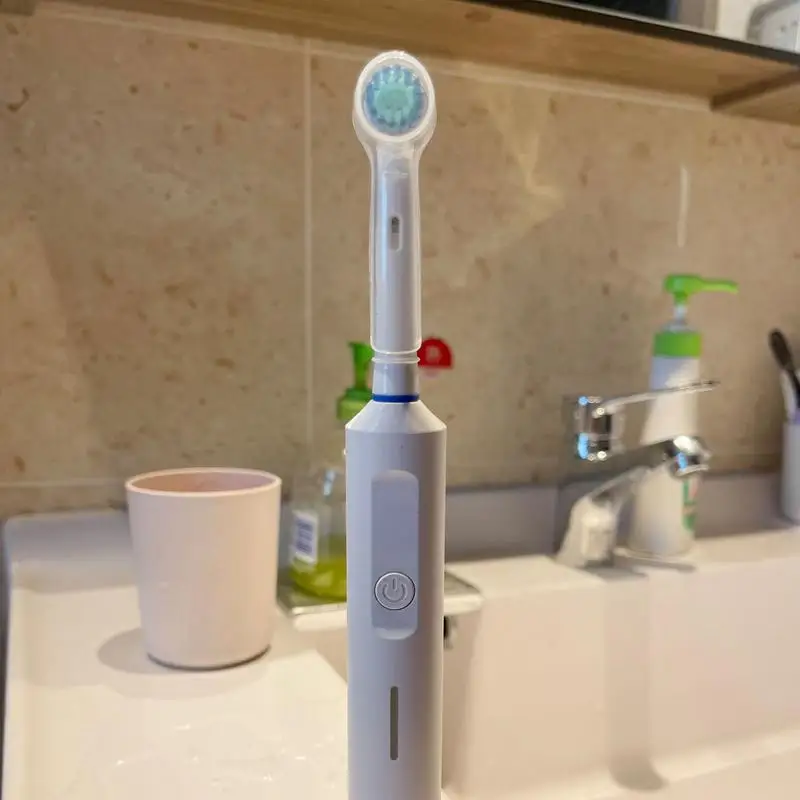 Toothbrush Dustproof Covers Caps Compatible with Braun Oral B Electric Toothbrush Round Replacement Brush Heads Series Protector