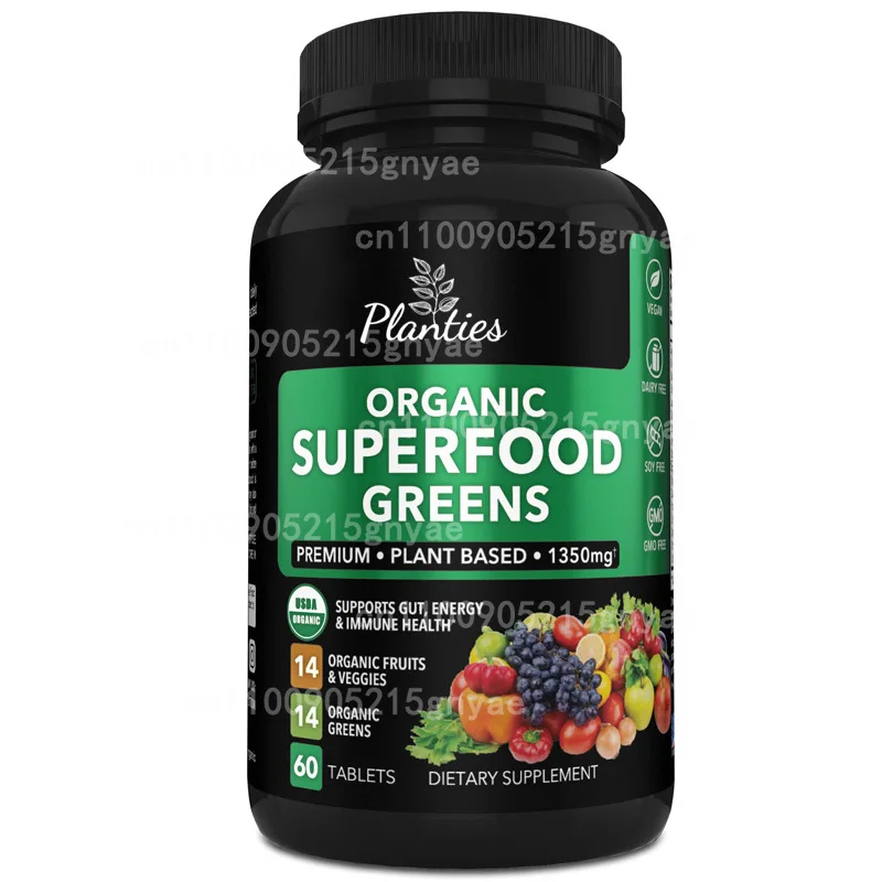 קפסולות אבקת כלורלה וספירולינה אורגניות - הטובות ביותר של חלבון טבעי טבעוני ירוק סופרפוד לשבירת תאים בקירות - תומכות בבריאות החיסון