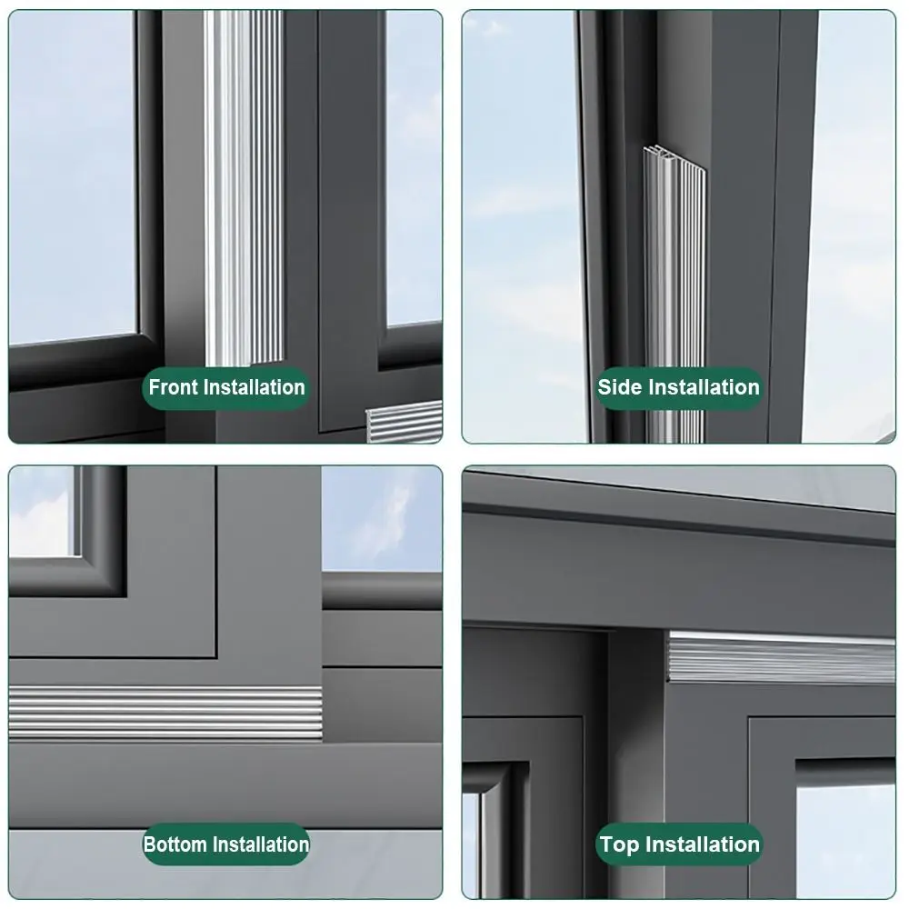 Noise Isolation Self-Adhesive Window Sealing Strip – Windproof & Weatherproof TPE Gap Filler