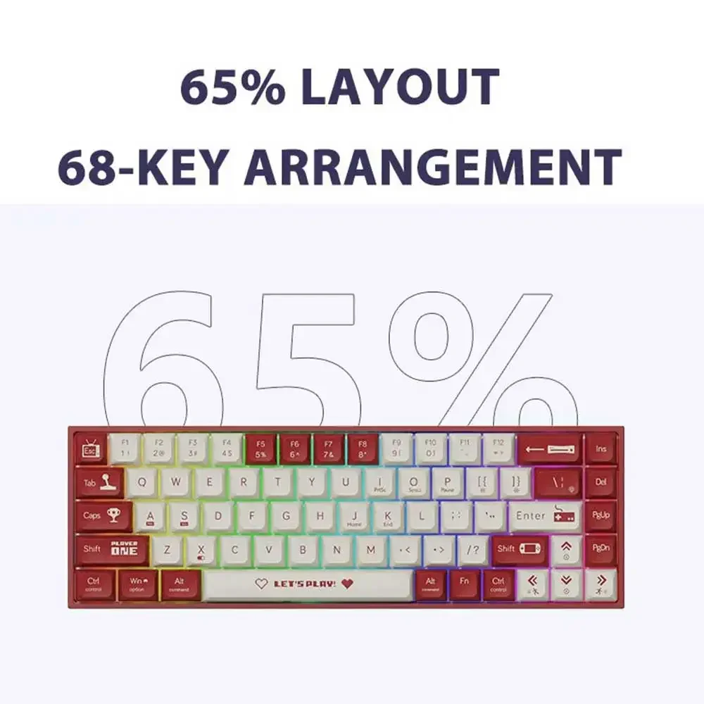 AJAZZ AK680 Wireless Mechanical Gaming Keyboard