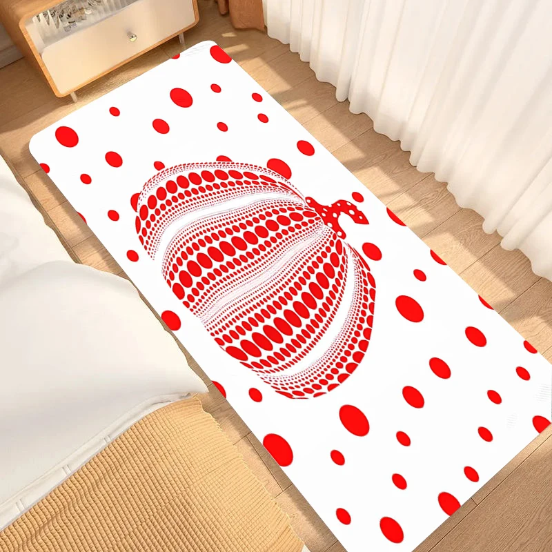 Room Rugs Yayois Kusama Bedroom Mats Foot Mat Washable Non-slip Kitchen Rug Doormat Entrance Door Balcony Carpet Home Bath House