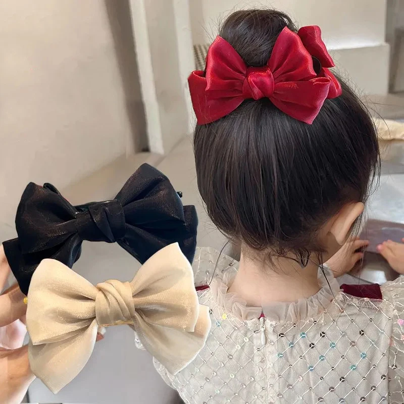 

Mini Small Butterfly Hair Claw Clip Sweet Mesh Shark Clip For Bun Thick Hairpin Accessories