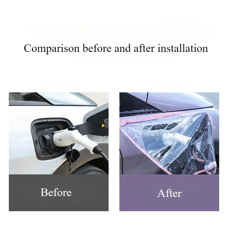 Car Accessories For BYD Dolphin Seagull Car Charging Muzzle Protective Cover New Energy Charging Port Waterproof Shield Decorative Parts