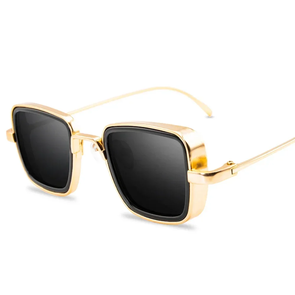 Stylish Retro Square Vintage Metal Steampunk Sunglasses Men Women UV400 steampunk sunglasses polarized sunglasses sports sunglasses semi rimless sunglasses night vision glasses clip on sunglasses sunglasses clips glass frames