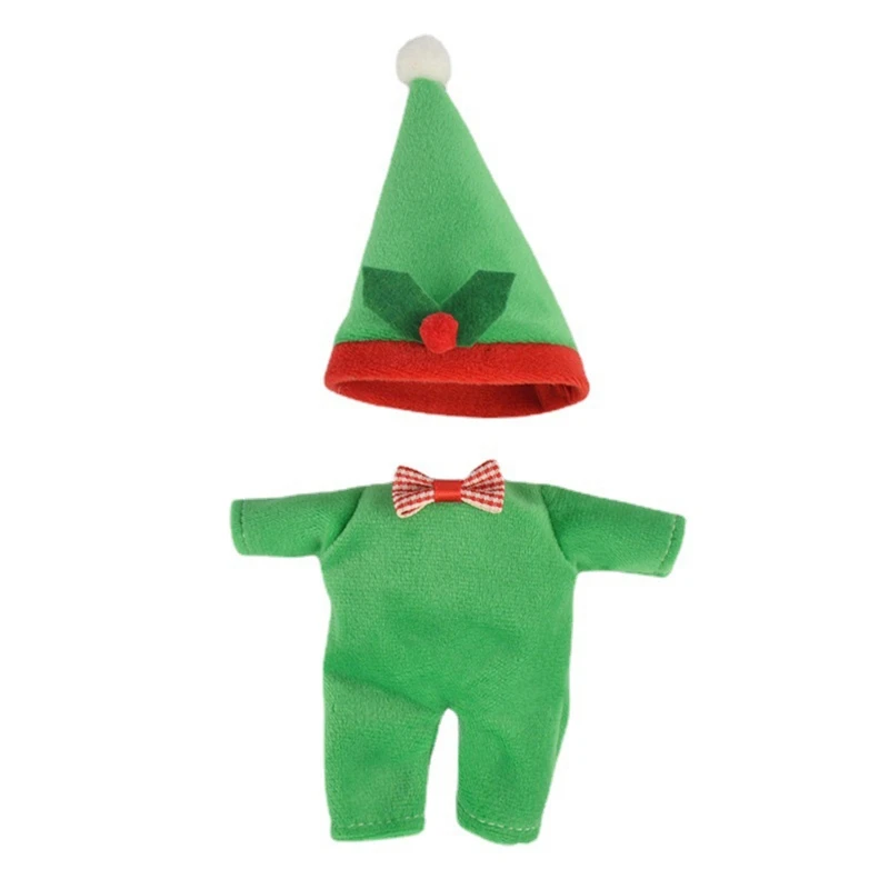 Рождественская Одежда для куклы 16 см наряд юбка костюм кукла костюмы кукол