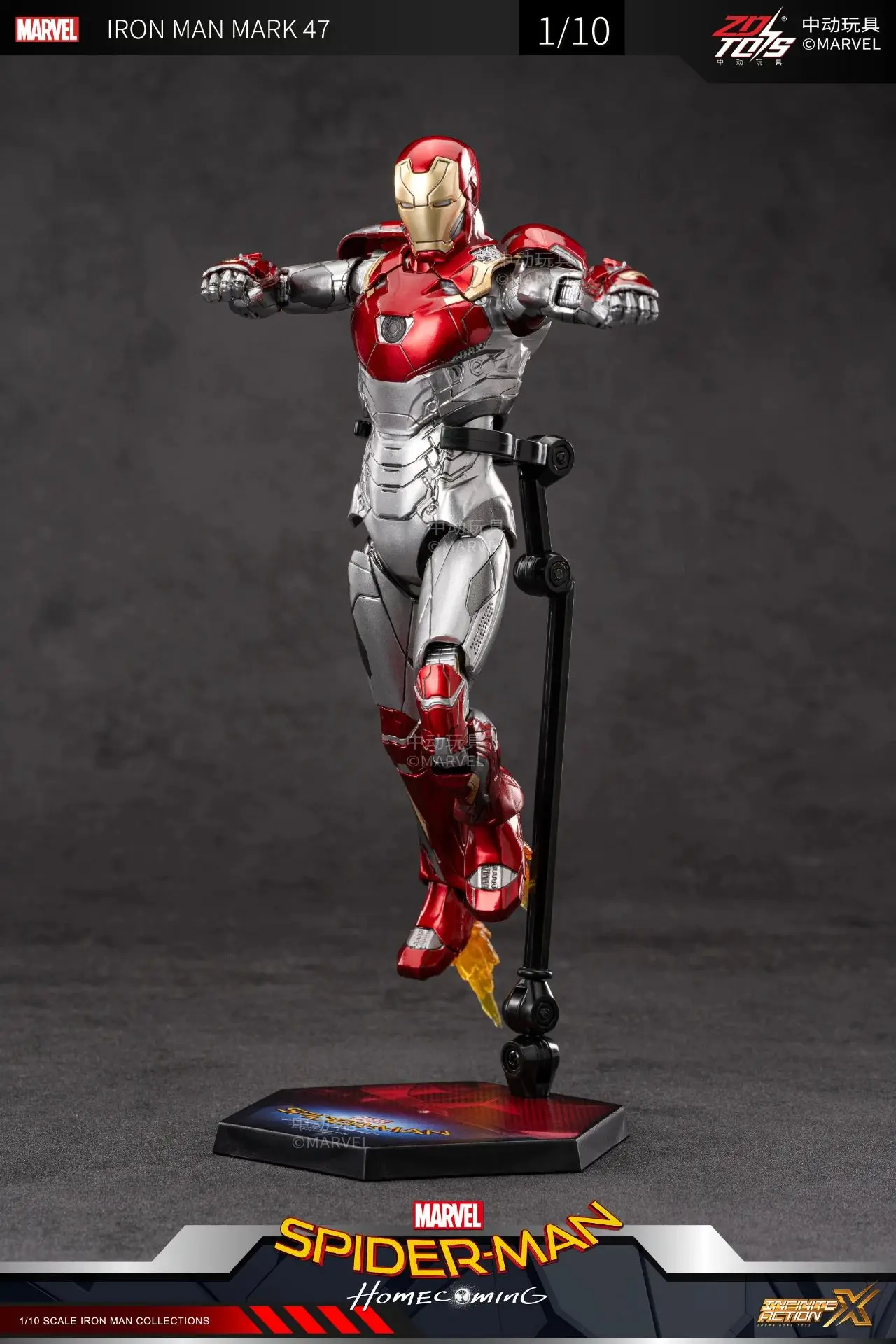 ZD Toys Iron Man Action Figure Joint Movable Bone MK41 MK35 MK3 MK42  Movie Action Figure 7 Inches Mark Collect Gifts