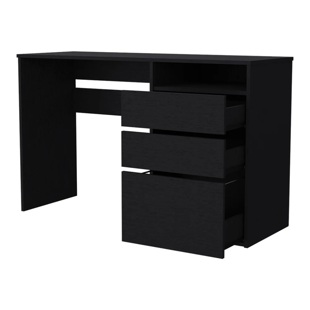 San Diego Computer Desk, One Shelf, Black Wengue Finish 5