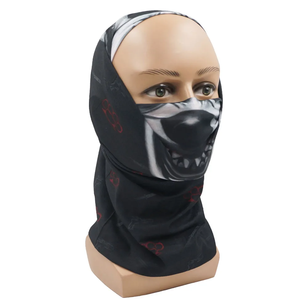 Clown Face Cover for Men Women Dustproof UV Protect Quickdry Neck Gaiter Art Printing Balaclava Cycling  Hiking Undercap Bandana 5