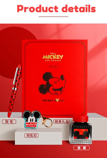 Coffret cadeau Disney Minnie Pen, Mickey Pen, Winnie Bear, étudiant,  bureau, cadeau d'anniversaire spécial, haute