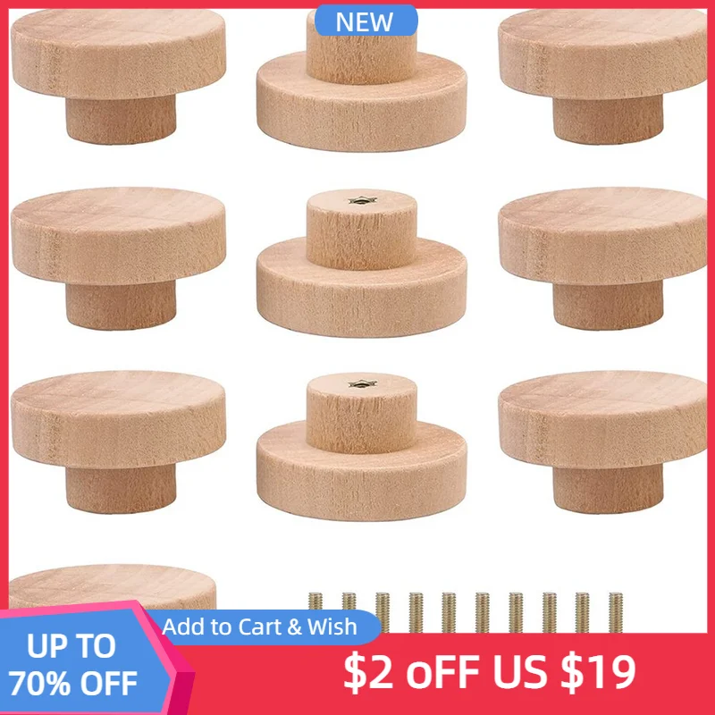 Cheriswely Perline in legno naturale dorato, 25 mm, distanziali sfusi per fai da te, gioielli, artigianato, foro: 5 mm, 100 pezzi