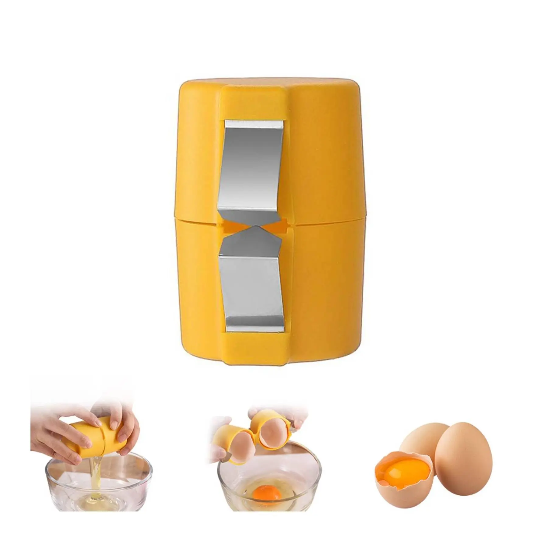 1/2pcs Egg Shell Opener Egg Cracker for Raw Eggs Hard Boiled Peeler Cube Separator Handheld Tool Kitchen Gadgets egg shell opener egg opener