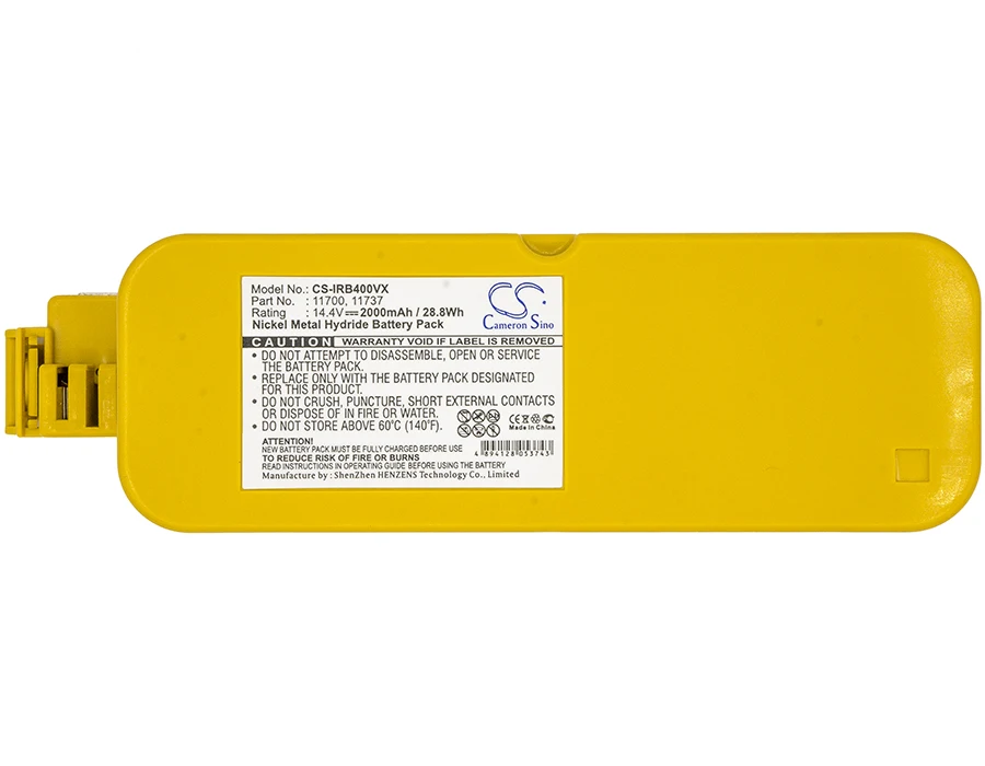 Vacuum 2000Mah Batteria Per Creare Dirt Dog Discovery Roomba 405 Roomba 410 Roomba 4100 Roomba 4105 Roomba 4110