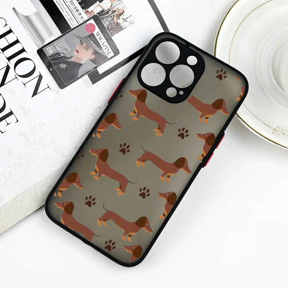 Cute Dachshund Bulldog Phone Case for iPhone 17 16 12 13 14 thumbnail 2