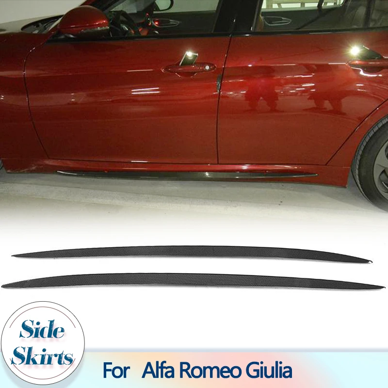 Adesivo Grembiuli Paraurti Minigonne Laterali In Fibra Di Carbonio Per Alfa Romeo Giulia Berlina 4 Porte 2015-2017 Non Per Minigonne Laterali Auto Qua