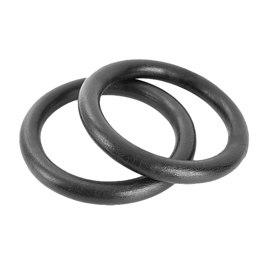 Gymnastic Rings ABS Fitness Gym Rings Pull-Up Gymnastic Ring For Body Strength Chin Up Training Workout (Black) gymnastic rings