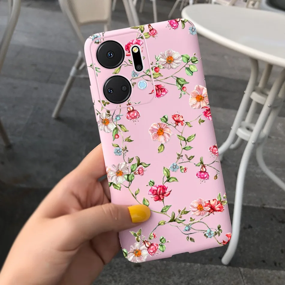 Beautiful Girl Sunflower Soft Silicone Bumper Phone Case