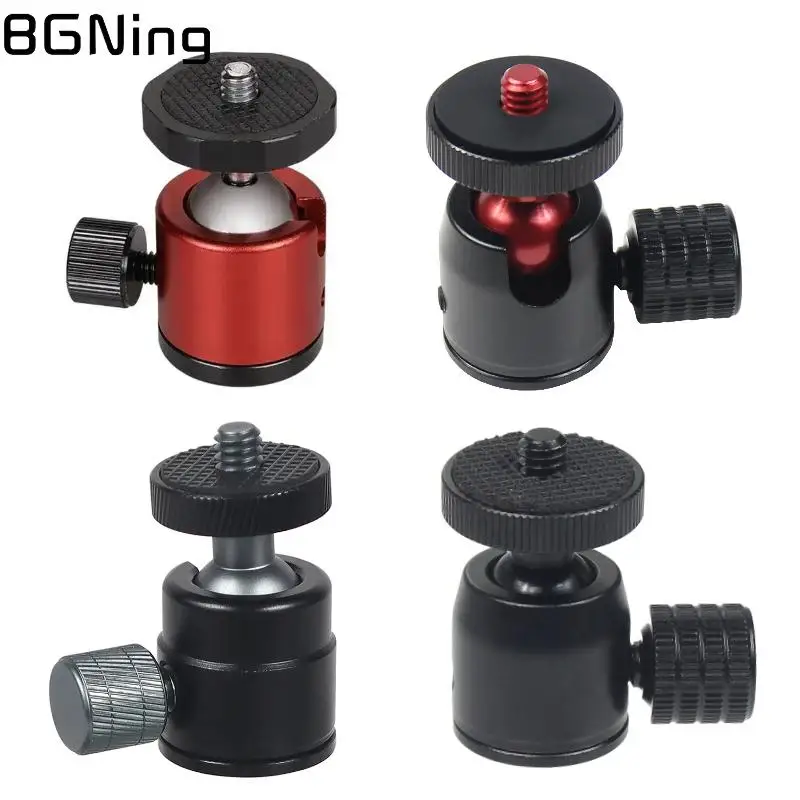 Mini Ball Head 1/4" Screw Mount 360 Swivel for Canon Nikon Sony DSLR Camera Camcorder Light Bracket Tripod Action Camera Stand tripod ball head