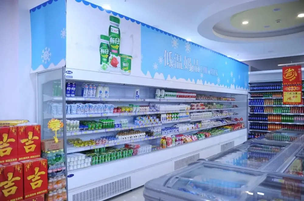 Vertical Upright Open Front Display Refrigerator Yogurt Fresh Food Display Chiller Open Display Cooler - Image 3
