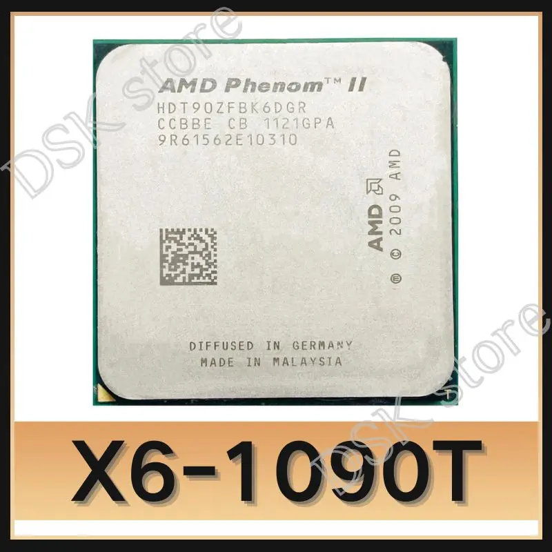 AMD Phenom X6 1090T X61090T 3,2 GHz procesador de CPU de seis núcleos HDT90ZFBK6DGR 125W Socket