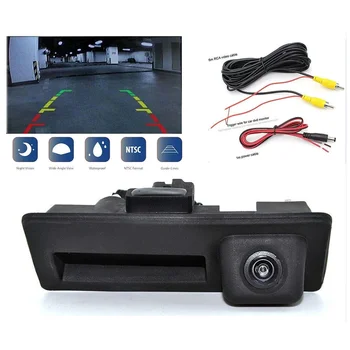 Telecamera Posteriore per Maniglia del Bagagliaio per Audi A3 A4 A5 A6 A7 Q3 Q5 Q7, per VW MK2 MK6, per Passat B6 B7 B8, Telecamera di Retromarcia CCD CVBS