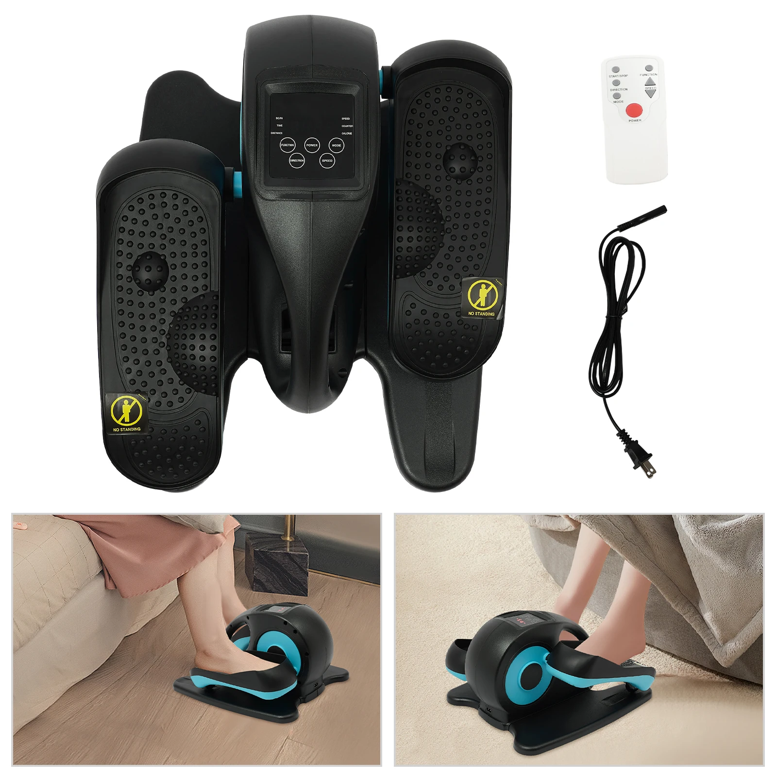 Under Desk Exerciser Fully Assembled Pedal Exerciser with Remote Control 4