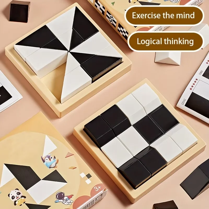 120 Level Hidden Block Puzzle For 3+Years ABS Material Enhances Logic and Spatial Reasoning Suitable for 3-8 Year Olds Kids gift