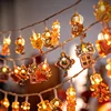 1pc Spring Festival Lantern 1.65M Chinese New Year Lion Dance LED String Lights Decor 10 Light Blessing Party Faovrs Supply