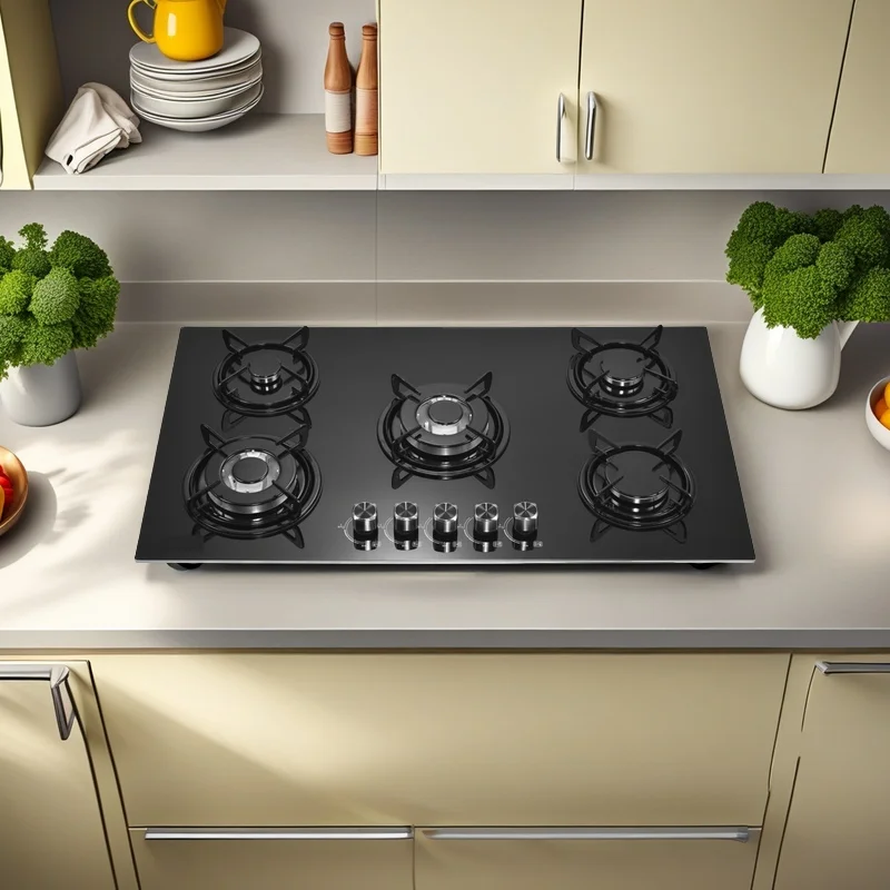 Built-in 5 Burner Fashion Cooking With High Quality Kitchen hob big Power 90cm Built-in Trending Products gas Stove