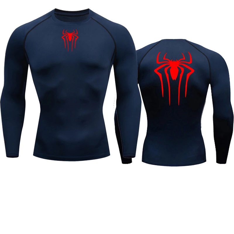Sun Protection Sports Second Skin Running T-shirt Men's Fitness Rashgarda MMA Long Sleeves Compression Shirt Workout Clothing 2