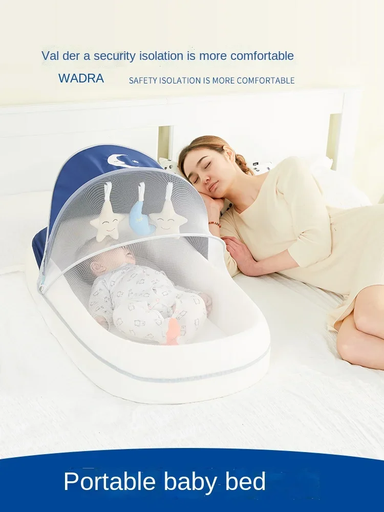 ポータブルベビーベッド,折りたたみ式,携帯電話,防汚 - AliExpress 