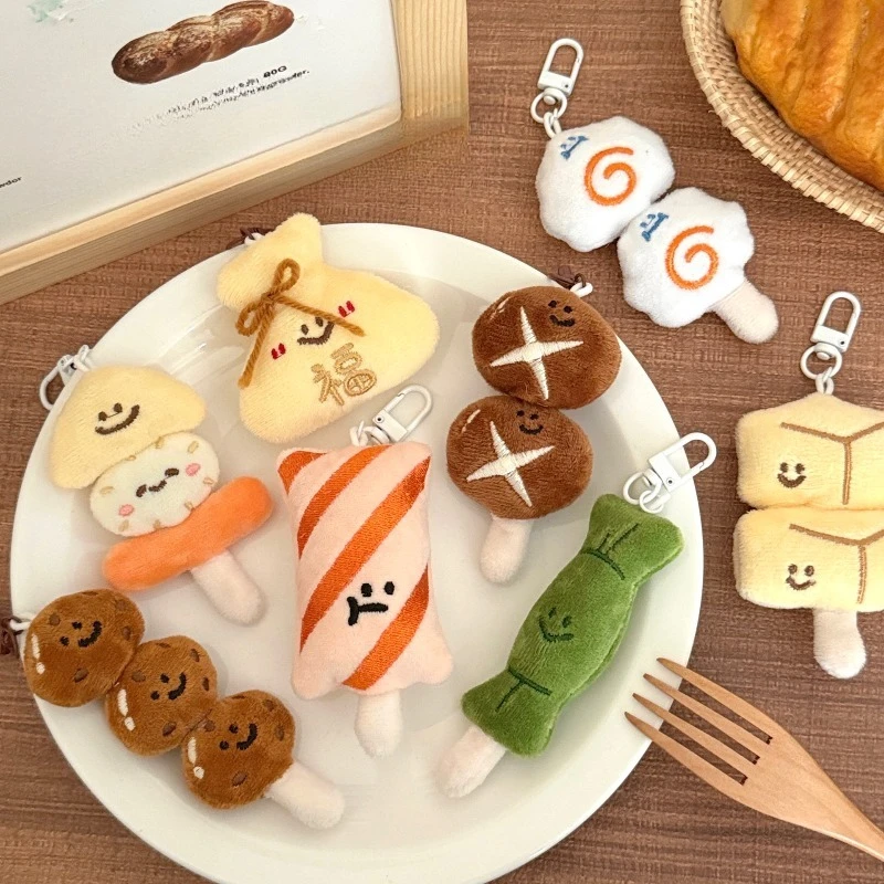 Creative Kanto Cooking Style Pendant for Girls, Multi Functional Plush Doll Pendant, Backpack, Keychain, Decorative Accessories