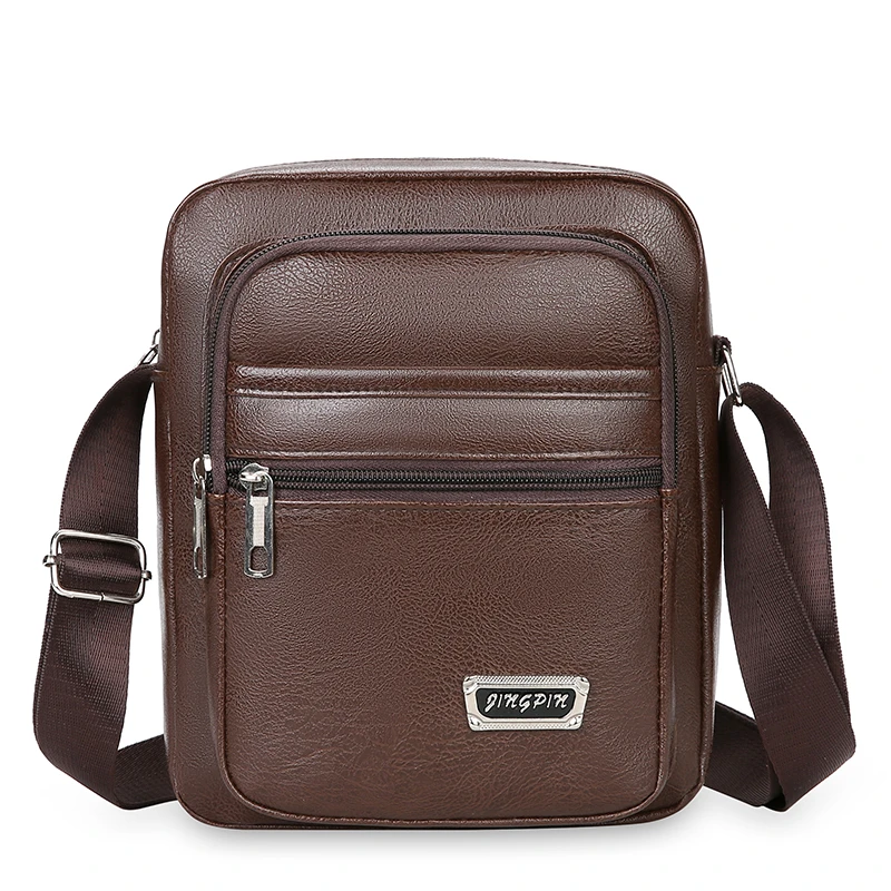 حقيبة كتف من الجلد الصناعي بسعة كبيرة متعددة الوظا...