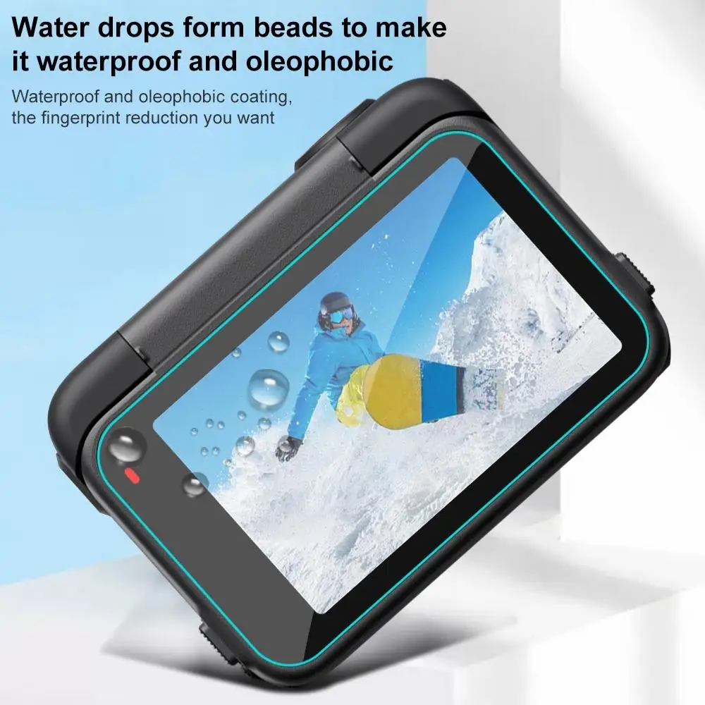 For Insta360 Ace Pro 2 PULUZ 3 in 1 Rear & Front Screen and Lens Tempered Glass Film