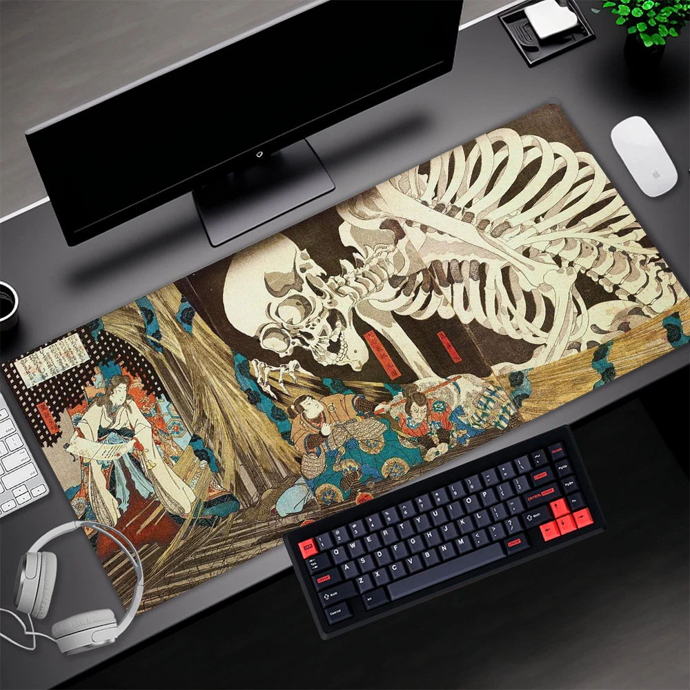 

Skull Mouse Pad Horror Mousepad Company Skeleton Mause Ped Anime Mouse Mats Terror Mousepepad Skulls Carpet Japanese Deskmat