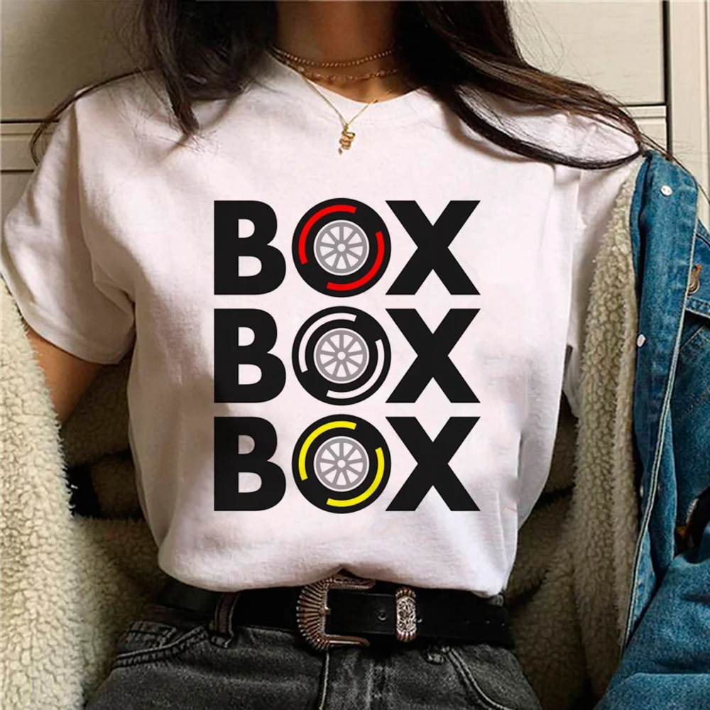 

Box Box Box car t-shirts women streetwear t shirt female graphic clothes