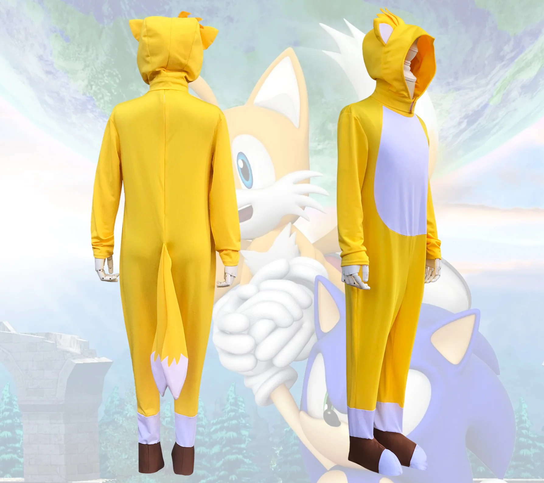 Tails from Sonic the Hedgehog Costume, Carbon Costume