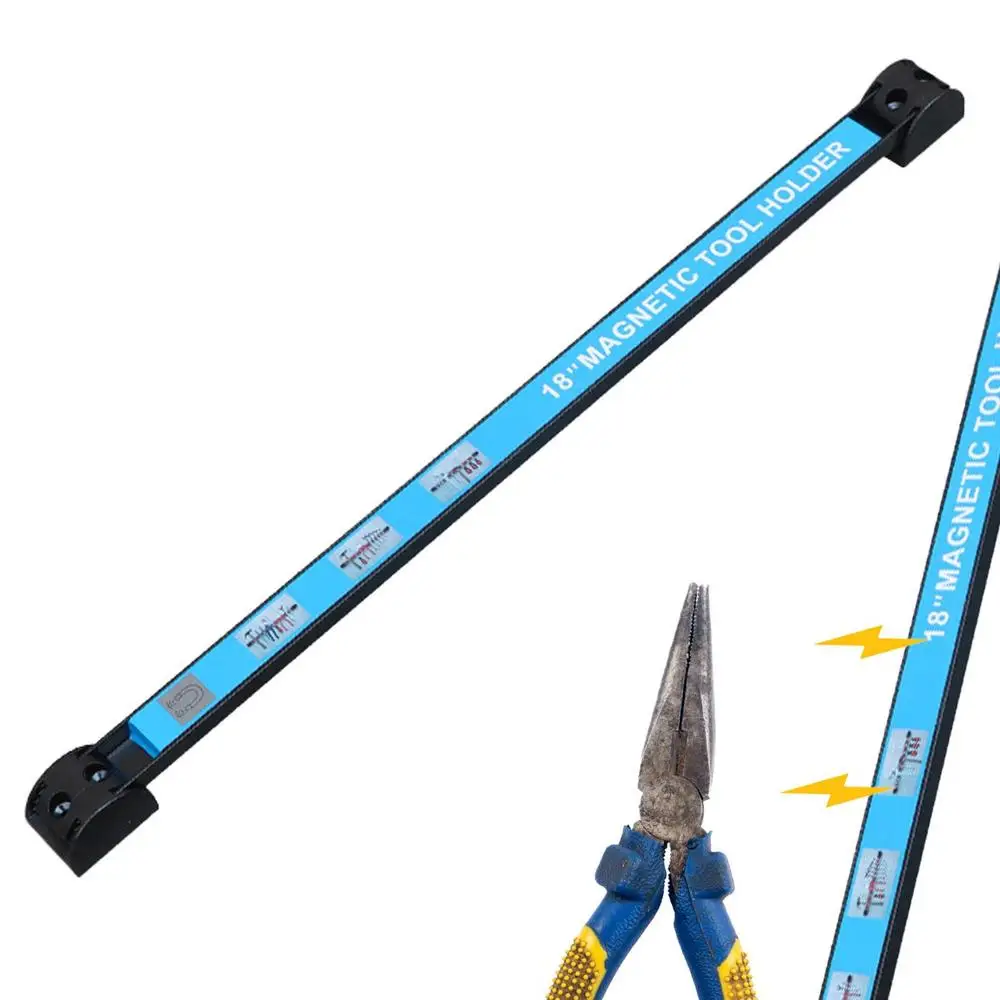 Magnetic Tool Holder Heavy-duty Magnet Tool Bar Strip Rack Space-Saving And Strong Metal Organizer Storage Rack for Knife Wrench