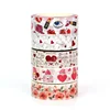 1PC. 10M Decor Cute Flower Hearts Lips Paper Valentine Washi Tape for Scrapbooking Journaling Material Masking Tape Stationery 5