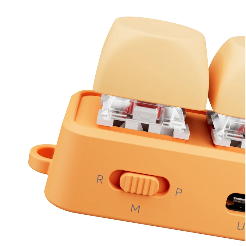 HanLinYue Orange Free3 미니 블루투스 키보드는 수직 짧은 영상 위아래 전환, 리더 페이지 넘김, Ko 기능을 지원합니다.
