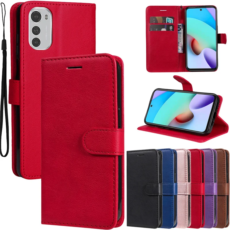Per Motorola Moto E32 E 32 Motoe32 Motog52 G52 G22 G 22 E13 G53 Custodia Cover Book Stand Magnet Card Holder Flip Holster Coque Bag