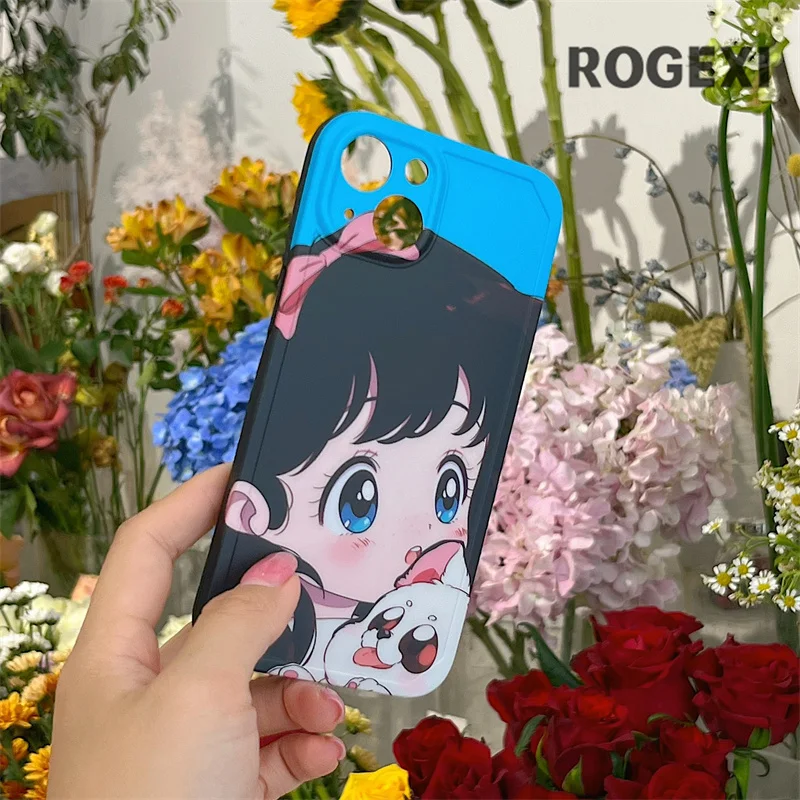 oqpa Capa para iPhone 11 desenho Kawaii fofo divertido design de silicone  capa para meninas meninos