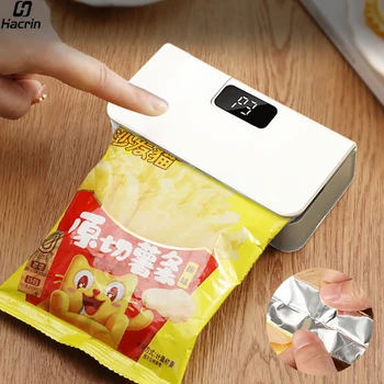 Plastic Bags Sealer Mini Sealing Machine Rechargeable Mini Heat Bag Sealer Food Packaging Sealing Machine Portable Bags Sealer 1