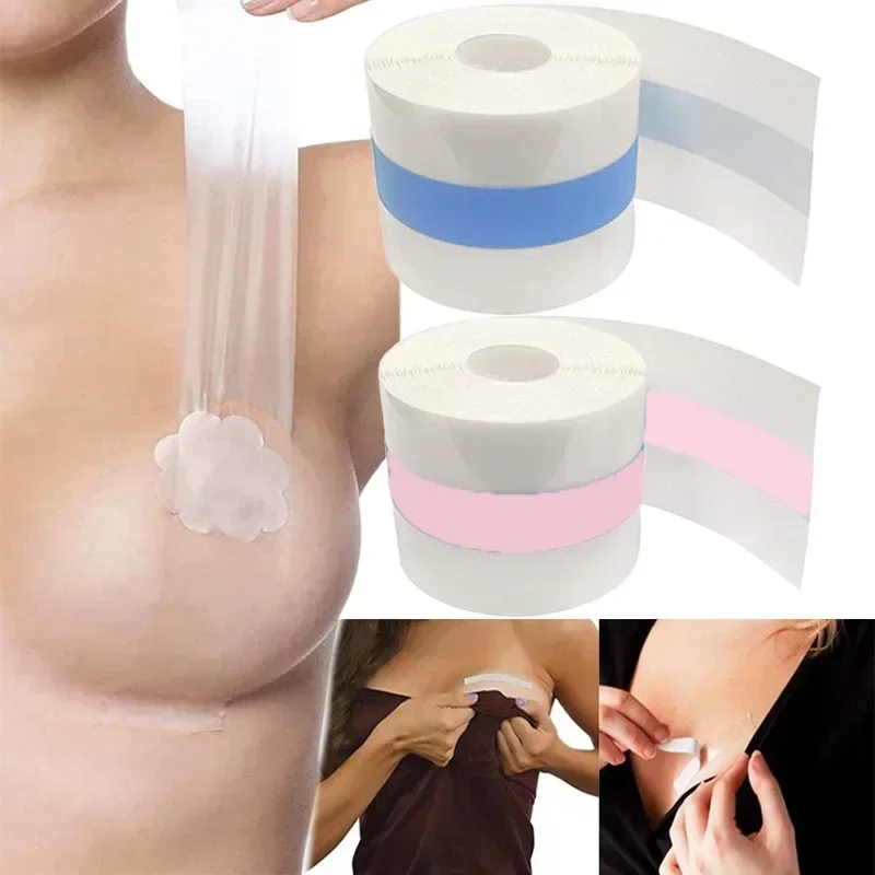 Transparent Bra Boob Sticker Breast Lifting Tape for Nipple Body Booby Tape Chest Breast Adhesive Push Up Sticky Bra